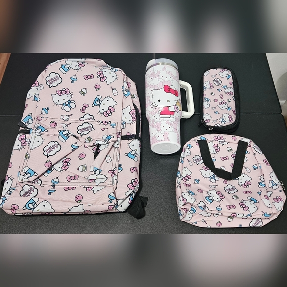 Hello Kitty Other - Hello Kitty Pink Backpack and Tumbler Set